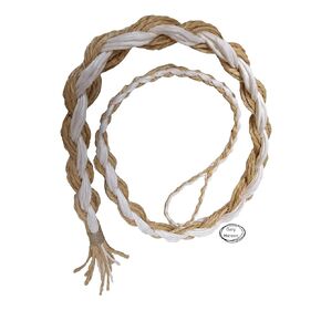 Sisal and White Poly mix Slim necks Saddle Bronc Rein in Kuwait