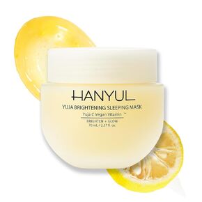 Hanyul Yuja Sleeping Mask | Korean Yuzu Night Cream, Vitamin C for Glow, Radiance, Brightening, Vegan Hydrating Overnight Moisturizer with Hyaluronic Acid, Niacinamide & Antioxidants 2.37 fl. oz. in Saudi Arabia