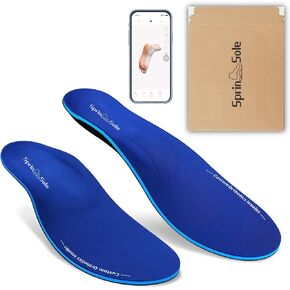 SprinSole custom orthotics | 100% personalized pain-relief insoles with extra arch support for plantar fasciitis, flat foot and high arch | Perfect for all-day walking | Convenient phone based Foot Scan to fit - iOS TrueDepth scan mode in Saudi Arabia