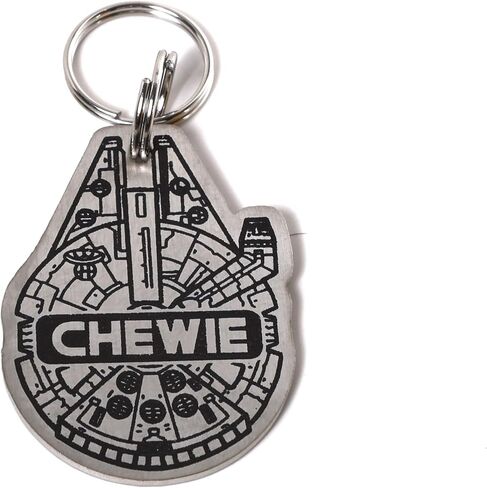 Millenium Falcon - Stainless Steel - Personalized Pet ID Tag in Saudi Arabia