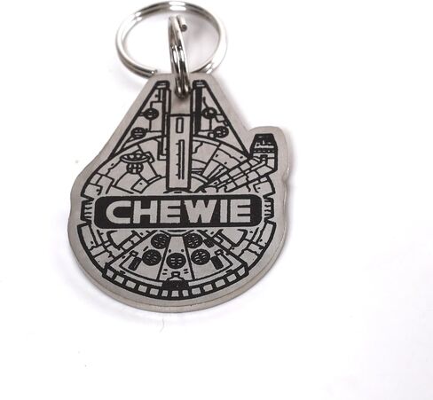 Millenium Falcon - Stainless Steel - Personalized Pet ID Tag in Saudi Arabia