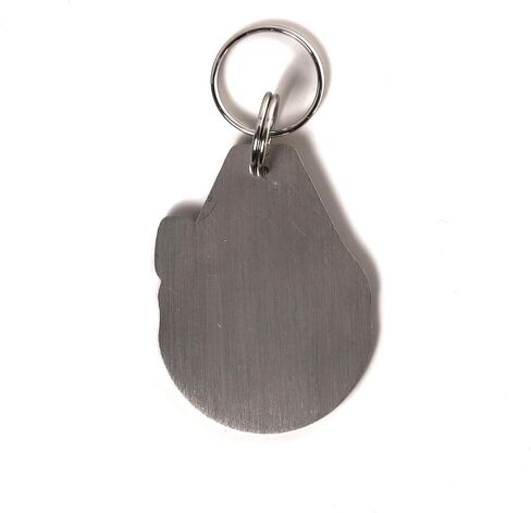 Millenium Falcon - Stainless Steel - Personalized Pet ID Tag in Saudi Arabia