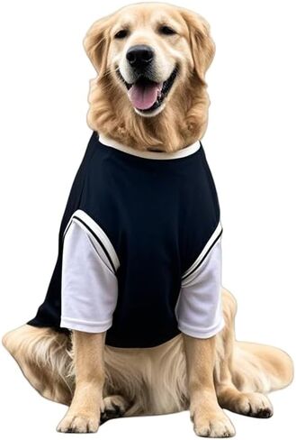 Medium and Large Dog Sports T-Shirts with Basketball Style (Black, XXXXX-Large) in Saudi Arabia