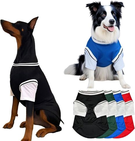 Medium and Large Dog Sports T-Shirts with Basketball Style (Black, XXXXX-Large) in Saudi Arabia