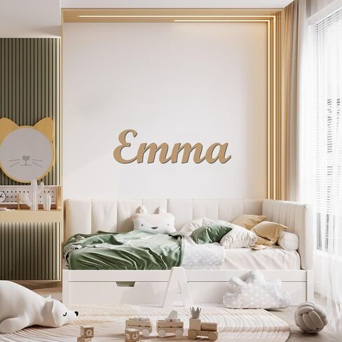 Custom Wooden Name Sign for Nursery, Personalized Baby Name Wall Letters, Kids Room Decor, Wooden Nursery Sign, Baby Shower Gift, Name Wall Art in Saudi Arabia
