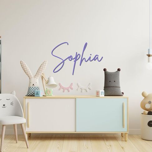 Custom Wooden Name Sign for Nursery, Personalized Baby Name Wall Letters, Kids Room Decor, Wooden Nursery Sign, Baby Shower Gift, Name Wall Art in Saudi Arabia