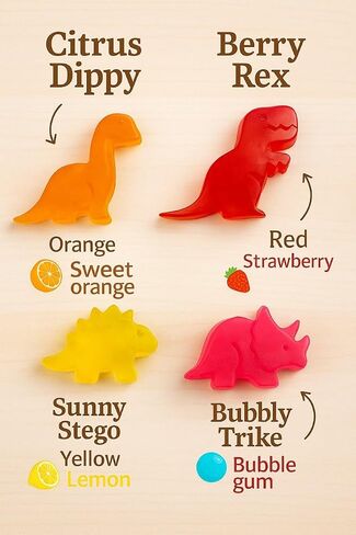Kids Soap Bar (Set of 4) - Unique Natural Dinosaur Shaped Soaps for Children - Bonus Dino Tattoos, Gentle Bath Soap for Sensitive Skin - Fun Gift for Kids - Birthday, Bath Time - Handmade in USA in Saudi Arabia