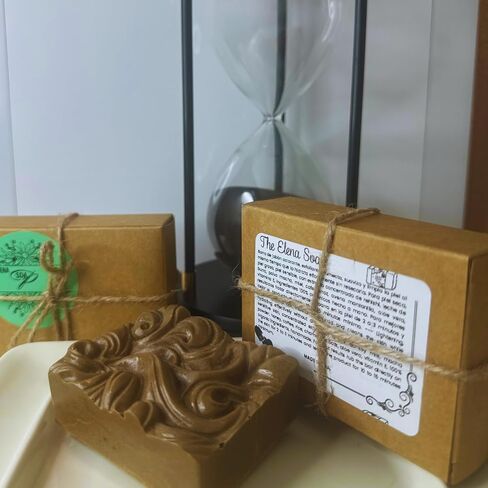 Jabón Facial Exfoliante y Aclarante Piel Piel ensible ، Piel Grasa Piel Seca Ayuda con las manchas de sol hecho a mano ، مكونات naturales orgánico ، in Saudi Arabia