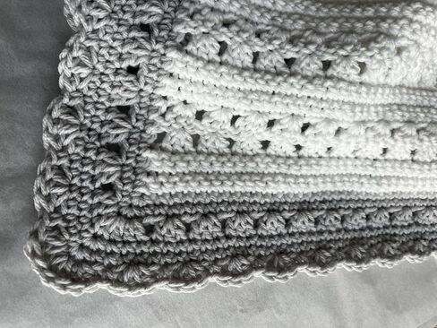 New Hand Crochet Baby Blanket by Kim's Crochet Designs in Saudi Arabia