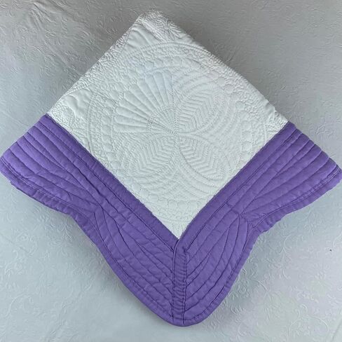 Personalized Wedding Heirloom Quilt Blankets - Custom embroidered name(s), date & cross. 5 Border color options. Wedding, engagement, baptism, or shower gift. in Saudi Arabia