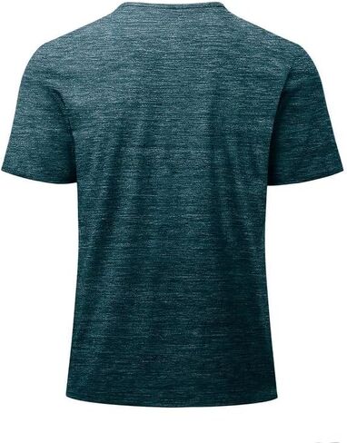 JMIERR Men's Muscle Slim Cotton T Shirt V-Neck Henley Shirt Gym Workout Athletic Tee Shirts in Kuwait