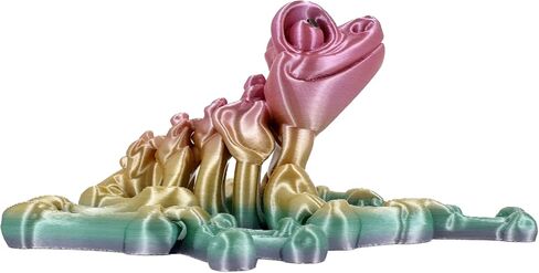 الضفدع المفصلي ثلاثي الأبعاد المطبوع ، Flexi Factory Heledon Frog ، زخرفة مصاحبة لسطح المكتب الفريد - 3 بوصات من الرأس إلى الذيل in Kuwait