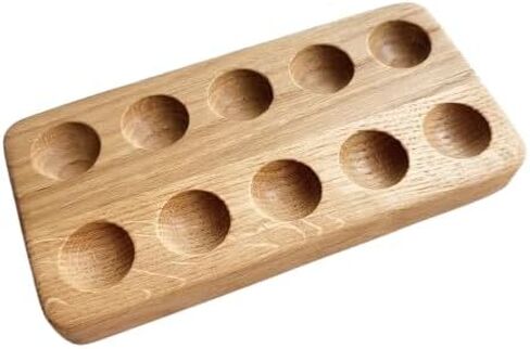 Montessori Wooden 10 Ten Frame Ten Oak Poard Math-side Math Gift for Kids Counting Early Learning Toddler Activity Board (10 Frame) in Saudi Arabia