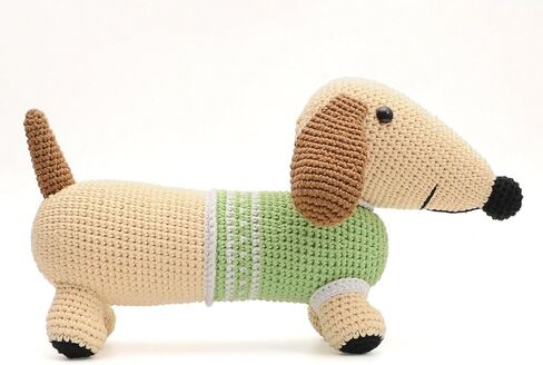 Dachshund Puppy Crochet Doll Dollade Handmade Amigurumi Plush Toy Vac in Saudi Arabia
