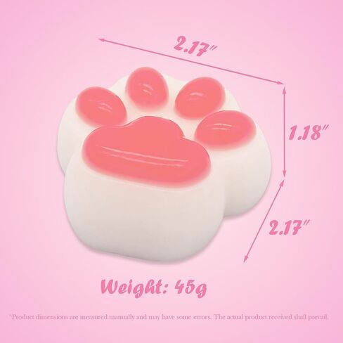 لعبة Cat Paw Taba Squishy ، لعبة السيليكون المصنوعة يدويًا ، لعبة ممتعة ولطيفة ، لعبة حسية لزجة وناعمة ، للاسترخاء ، لعبة الضغط ، الهدايا المثالية للأطفال والكبار (كبيرة) in Kuwait