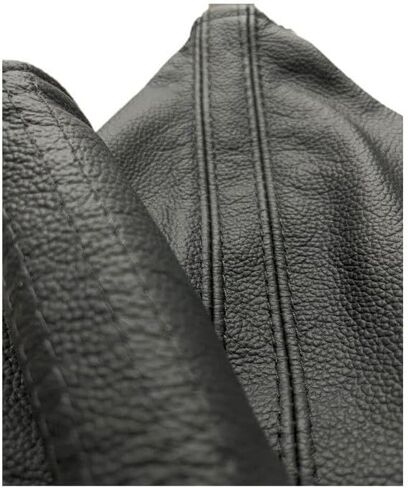 Fits For 2008 2009 2010 2011 2012 2013 2014 2015 2016 Compatible With Subaru Impreza Crosstrek Outback Froster WRX STI Black Stitch Synthetic Leather Parking Brake Boot Cover (Made In USA) in Saudi Arabia