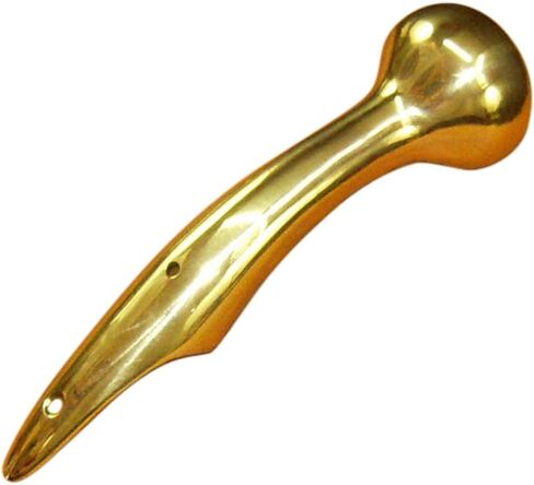 (1) Hames Solid Brass Walking Stick Cane Handle Traditional 8" Long 3 Hole Model … in Saudi Arabia