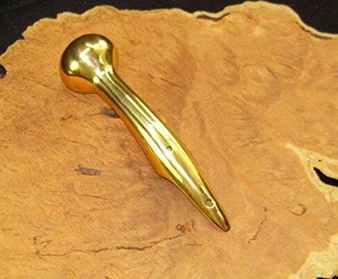 (1) Hames Solid Brass Walking Stick Cane Handle Traditional 8" Long 3 Hole Model … in Saudi Arabia