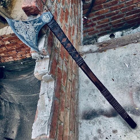 [MDM King Tools] مصنوعة يدويًا 38 "فأس الفايكنج فأس الفأس الحقيقي Berserker AX ، فأس نورس كبير ، فأس ثقيل فوسك فايك فأس فأس أفضل هدية لحبك in Kuwait