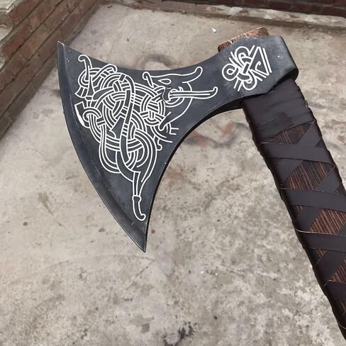[MDM King Tools] مصنوعة يدويًا 38 "فأس الفايكنج فأس الفأس الحقيقي Berserker AX ، فأس نورس كبير ، فأس ثقيل فوسك فايك فأس فأس أفضل هدية لحبك in Kuwait