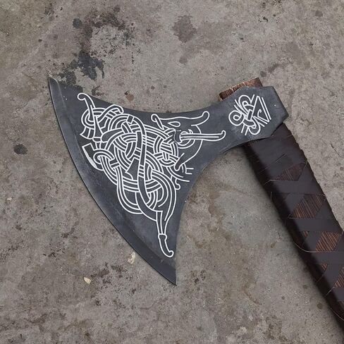 [MDM King Tools] مصنوعة يدويًا 38 "فأس الفايكنج فأس الفأس الحقيقي Berserker AX ، فأس نورس كبير ، فأس ثقيل فوسك فايك فأس فأس أفضل هدية لحبك in Kuwait