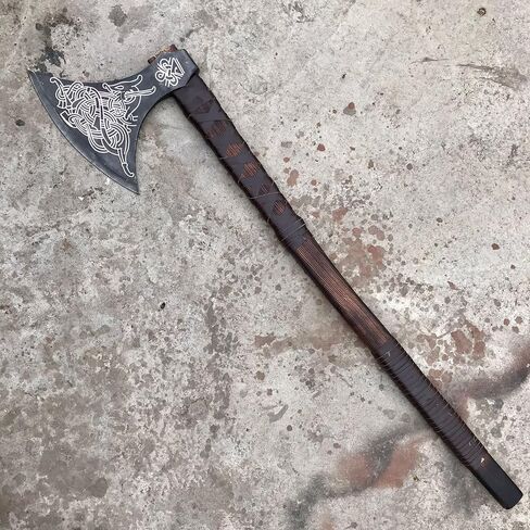 [MDM King Tools] مصنوعة يدويًا 38 "فأس الفايكنج فأس الفأس الحقيقي Berserker AX ، فأس نورس كبير ، فأس ثقيل فوسك فايك فأس فأس أفضل هدية لحبك in Kuwait