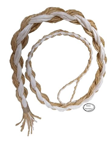 Sisal and White Poly mix Slim necks Saddle Bronc Rein in Kuwait