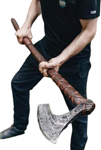 نورثبلايد | 40 "اثنان من فأس Berserker الكبير ، الفأس الإسكنداني الكبير ، النمط الاسكندنافي Viking Dane Ax الفأس المزدوج ، معركة فايكنغ الوظيفية in Kuwait