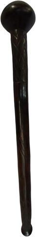 Maasai Ebony Wood Rungu Stick ، ​​منحوت من خشب الأبنوس ، ورياضة رمي الخفافيش ، وأداة الرعي وعصا الحالة in Kuwait