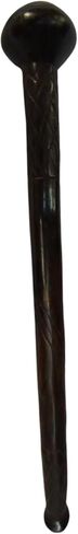 Maasai Ebony Wood Rungu Stick ، ​​منحوت من خشب الأبنوس ، ورياضة رمي الخفافيش ، وأداة الرعي وعصا الحالة in Kuwait