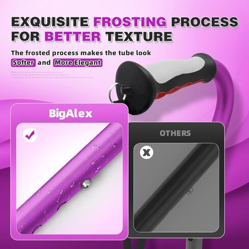 Bigalex خفيفة الوزن المشي ، مقبض إزاحة ناعمة لكبار السن ، عصا محمولة قابلة للتعديل للنساء والرجال ، مساعدة التنقل للبالغين المسنين ، يوفر قصب طي الاستقرار والتوازن in Kuwait