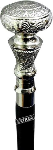 Brass Handle Victorian Telescope Foldable Wooden Walking Stick Cane Ideal Vintage Gift Men Women Father/Mother in Saudi Arabia