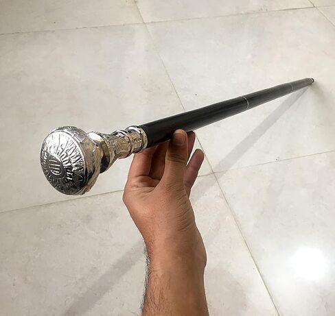 Brass Handle Victorian Telescope Foldable Wooden Walking Stick Cane Ideal Vintage Gift Men Women Father/Mother in Saudi Arabia