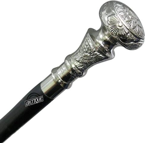 Brass Handle Victorian Telescope Foldable Wooden Walking Stick Cane Ideal Vintage Gift Men Women Father/Mother in Saudi Arabia