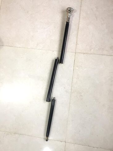 Brass Handle Victorian Telescope Foldable Wooden Walking Stick Cane Ideal Vintage Gift Men Women Father/Mother in Saudi Arabia