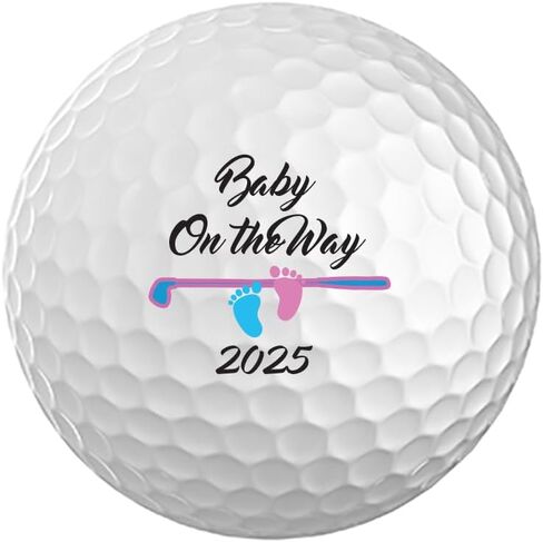 إعلان الحمل للزوج ، New Baby تكشف هدية لأبي ، لعبة Golf Ball Dad الشخصية إلى Be1 Ball in Saudi Arabia