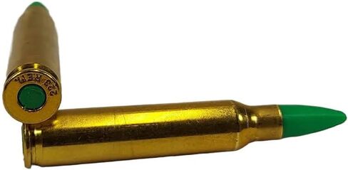 223 Remington / 5.56 CAPS Snap Caps - جولات تدريب وهمية - مجموعة من 10 (Black & Brass) in Kuwait