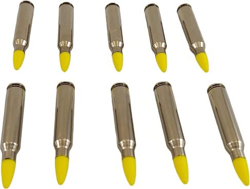 223 Remington / 5.56 CAPS Snap Caps - جولات تدريب وهمية - مجموعة من 10 (Black & Brass) in Kuwait