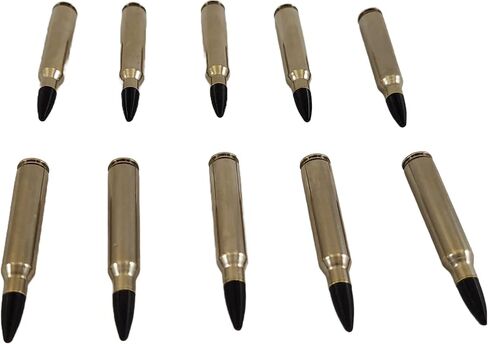 223 Remington / 5.56 CAPS Snap Caps - جولات تدريب وهمية - مجموعة من 10 (Black & Brass) in Kuwait