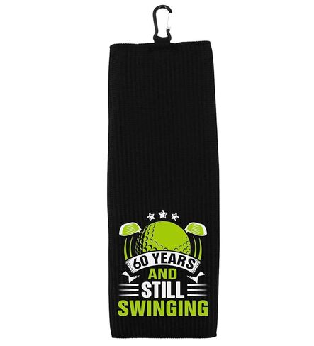 60 عامًا وما زالت تتأرجح Tri-Fold بنسبة 100 ٪ من الألياف الدقيقة وافل غولف منشفة الجولف من جد أبي 60 in Kuwait