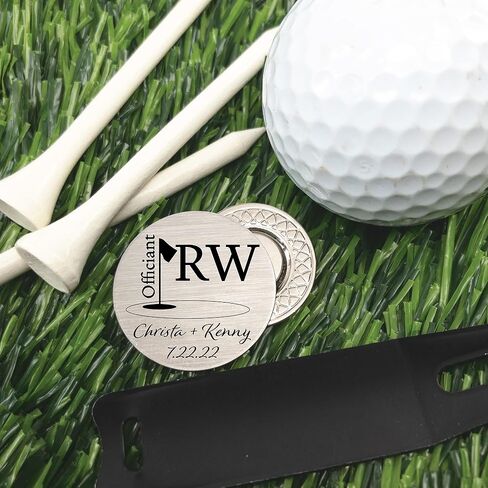 Personalized Officiant Gift Officiant Golf Ball Marker Gift For Officiant Wedding Party Gift Golf Ball Marker Gift Officiant Ceremony Pastor OFFICIANT-GOLF in Saudi Arabia