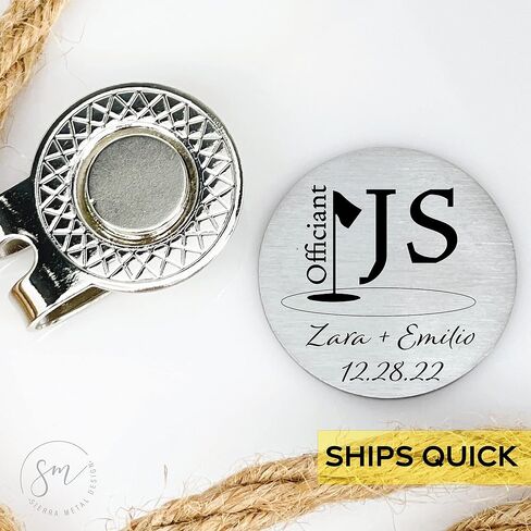 Personalized Officiant Gift Officiant Golf Ball Marker Gift For Officiant Wedding Party Gift Golf Ball Marker Gift Officiant Ceremony Pastor OFFICIANT-GOLF in Saudi Arabia