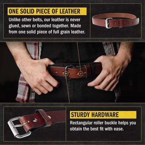 Relentless Tactical The Ultimate Leather Gun Belt | Made in USA | Concealed Carry EDC Belt for Men in Kuwait