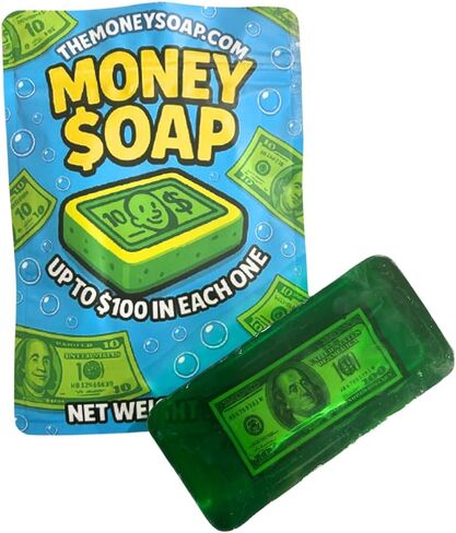 Fruity Pear Scented Surprise Soap Bar – 5 oz Green Square Bar with Hidden Mystery Prize Inside in Saudi Arabia