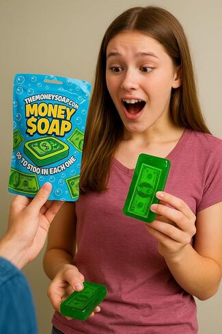 Fruity Pear Scented Surprise Soap Bar – 5 oz Green Square Bar with Hidden Mystery Prize Inside in Saudi Arabia