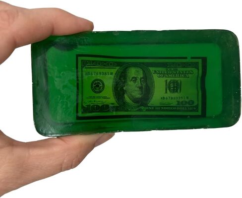 Fruity Pear Scented Surprise Soap Bar – 5 oz Green Square Bar with Hidden Mystery Prize Inside in Saudi Arabia