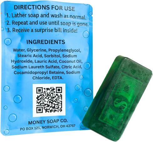 Fruity Pear Scented Surprise Soap Bar – 5 oz Green Square Bar with Hidden Mystery Prize Inside in Saudi Arabia