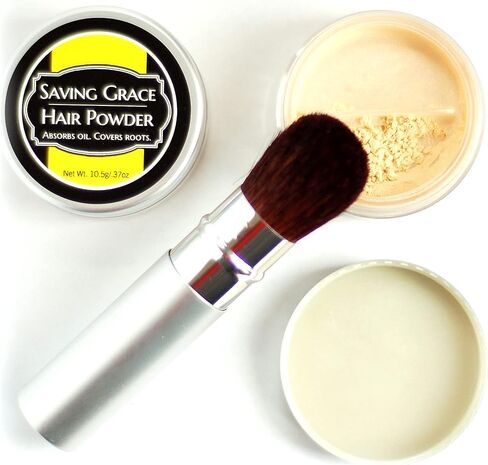 Absorb oil. Cover roots. Saving Grace Hair Powder (Blonde, No Brush) in Kuwait