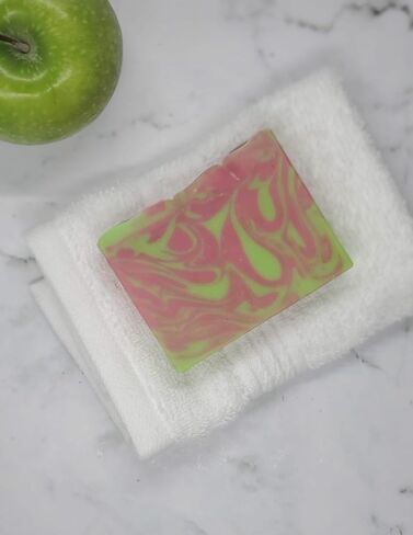 Natural Bar Soap for Women & Men – pure luxury moisturizing Crisp Apple bath soaps for hand, face, & body, beautiful bars handmade with shea butter & coconut oil. in Saudi Arabia