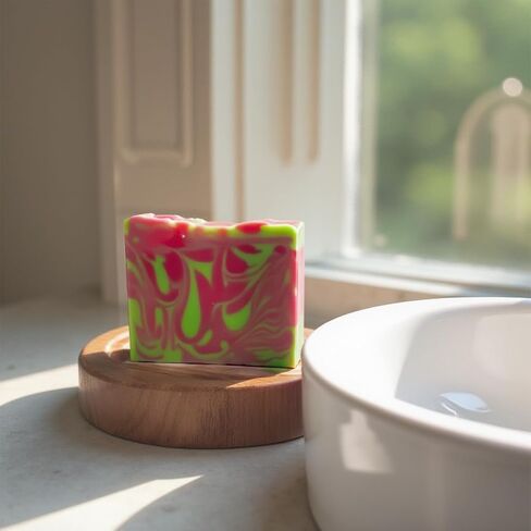 Natural Bar Soap for Women & Men – pure luxury moisturizing Crisp Apple bath soaps for hand, face, & body, beautiful bars handmade with shea butter & coconut oil. in Saudi Arabia